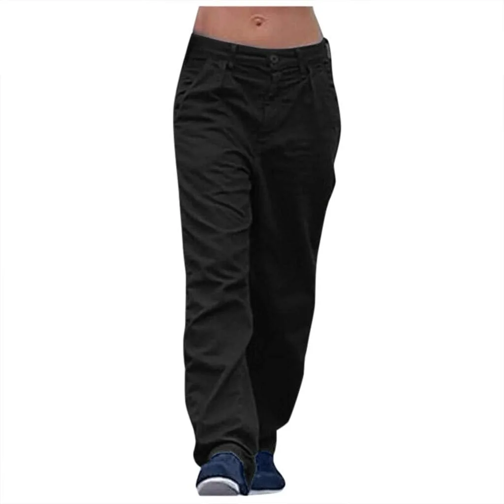 Parachute Pants для женщин, карго штаны на резинке с высокой талией, прямые широкие брюки в стиле Y2K стритвир Generic, черный