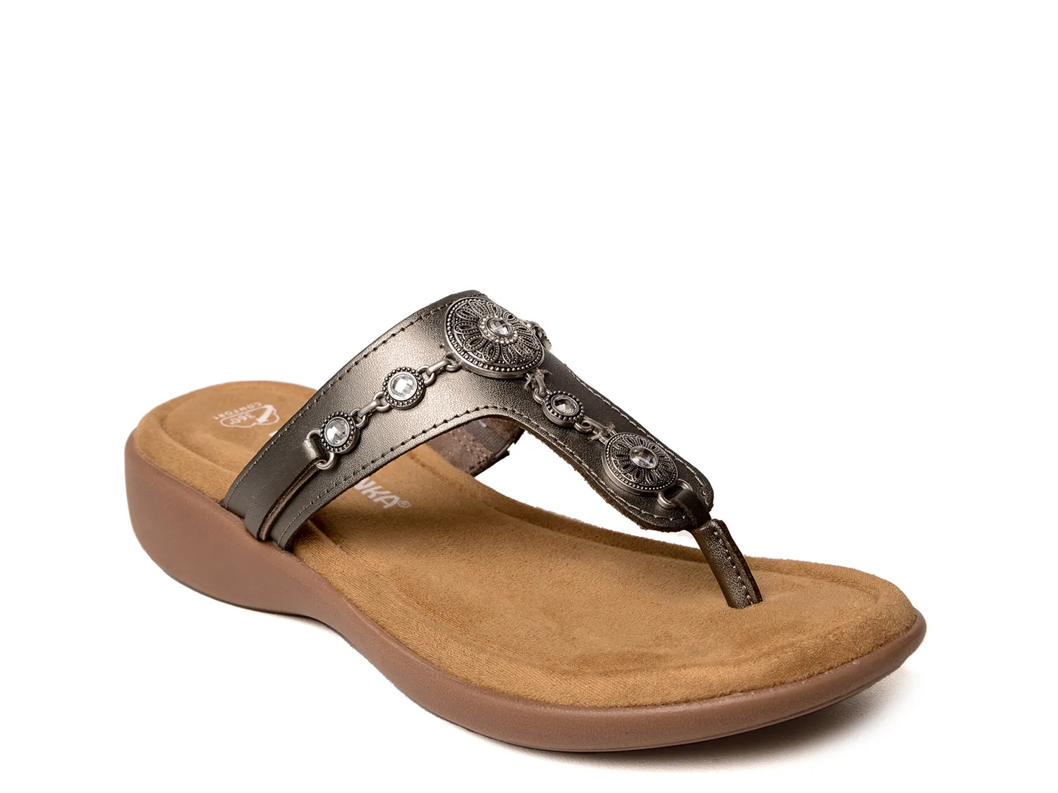 

Сандалии Brecca Sandal Minnetonka, цвет pewtermetallicleather