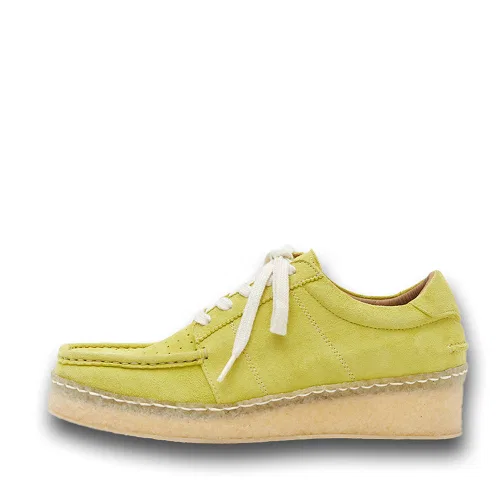 Унисекс кожаные мокасины NEGATIVE THREE Duck Boat Shoes лимонные