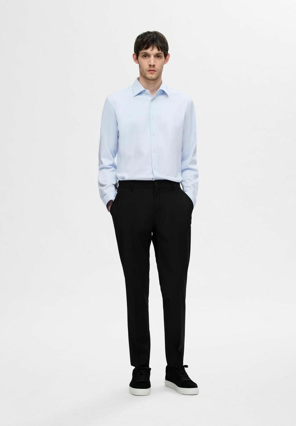 

Официальная рубашка SLIM FIT PERFORMANCE NOOS Selected Homme, светло-голубой