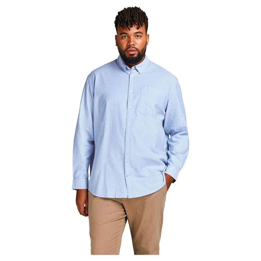 

Рубашка с длинным рукавом Jack & Jones Oxford, синий