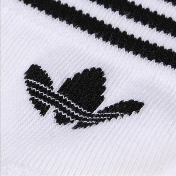 Унисекс Носки Adidas Originals, 3 пары (Белый/Синий/Тёмно-серый) — фото 3