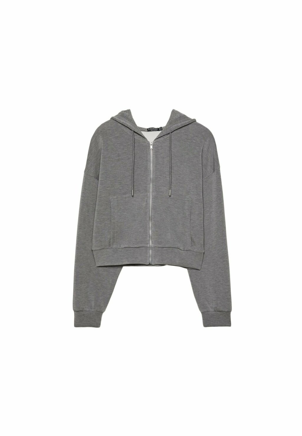 

Толстовка на молнии SOFT TOUCH HOODED Stradivarius, темно-серый