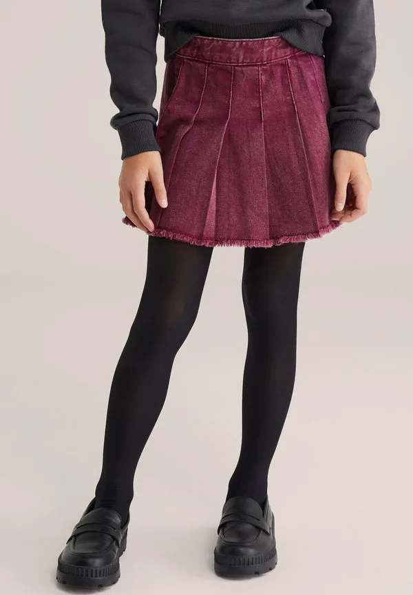 Плиссированная юбка «синий хребет» We Fashion, Light Purple — фото 2