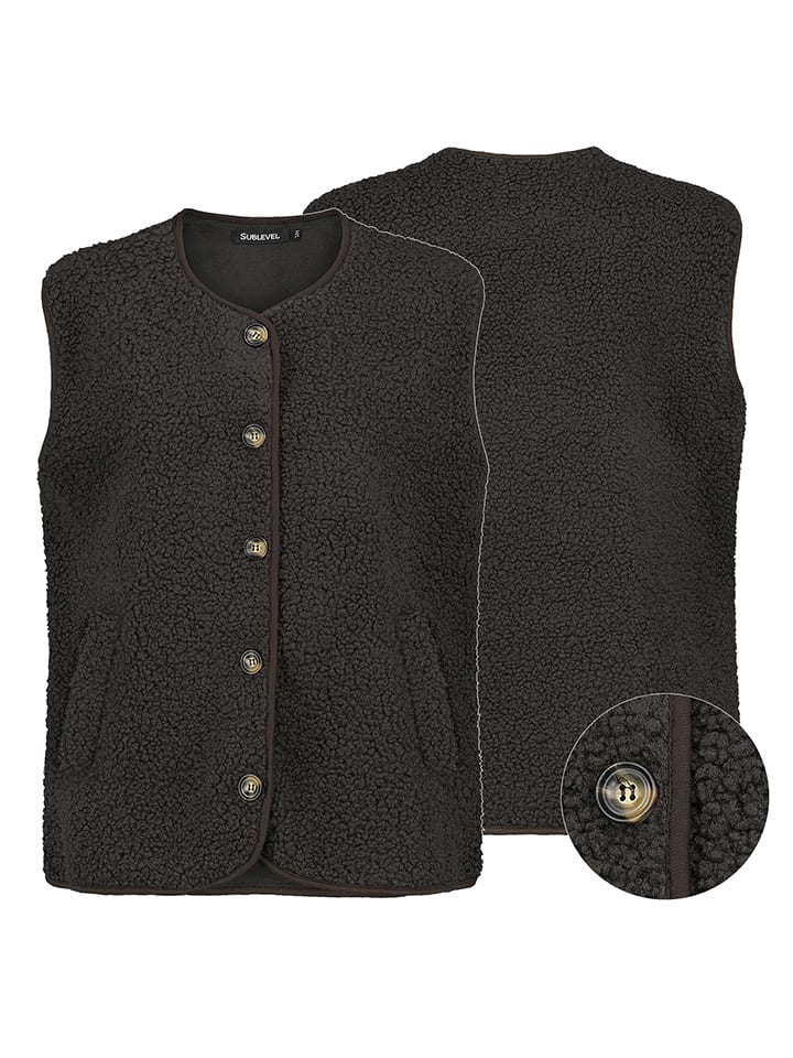 

Sublevel Коричневый жилет из искусственного меха