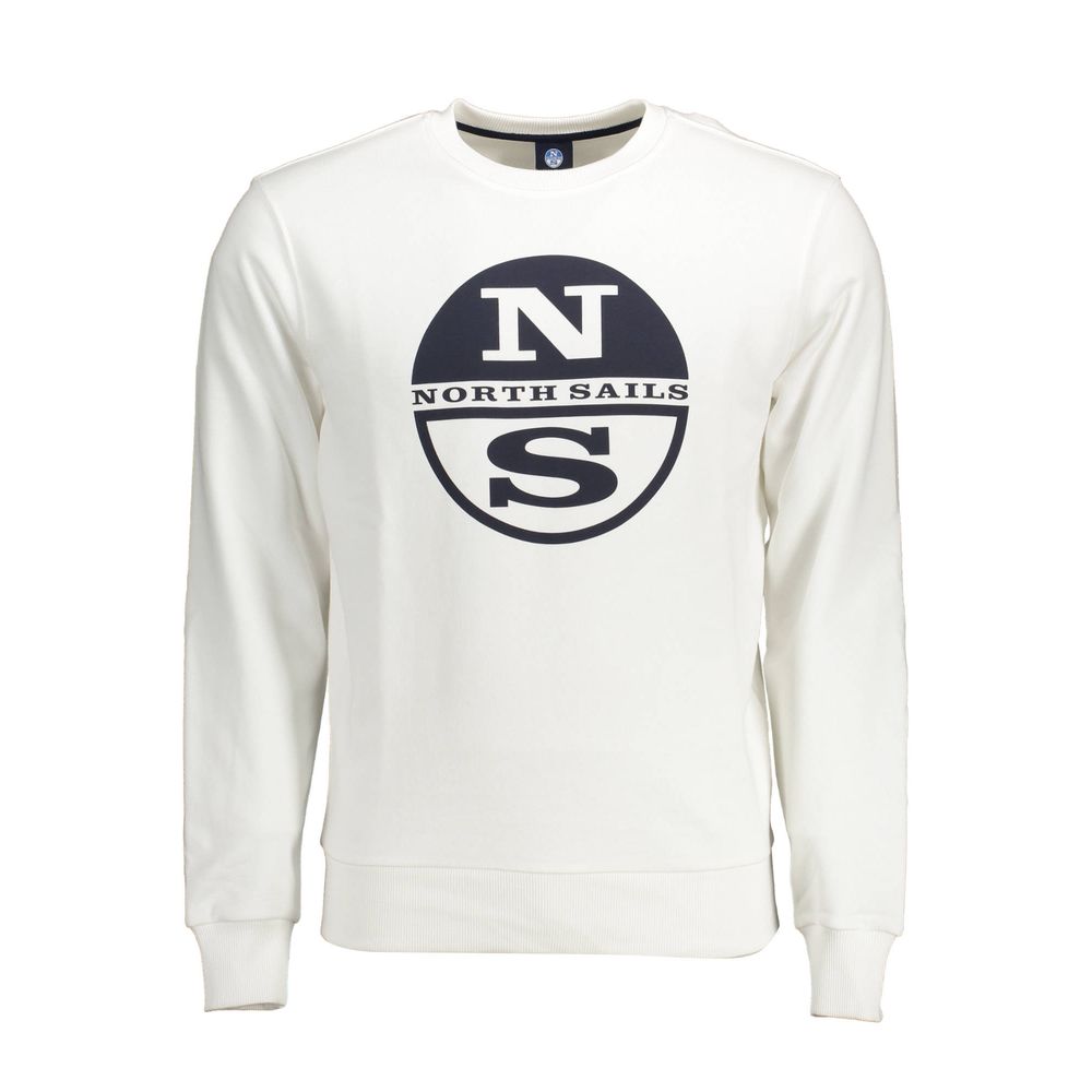 

Белый хлопковый мужской свитер North Sails