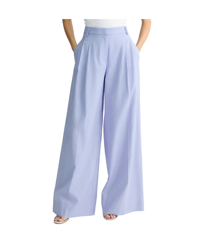 

Брюки с высокой талией и широкими штанинами Liu Jo, фиолетовый