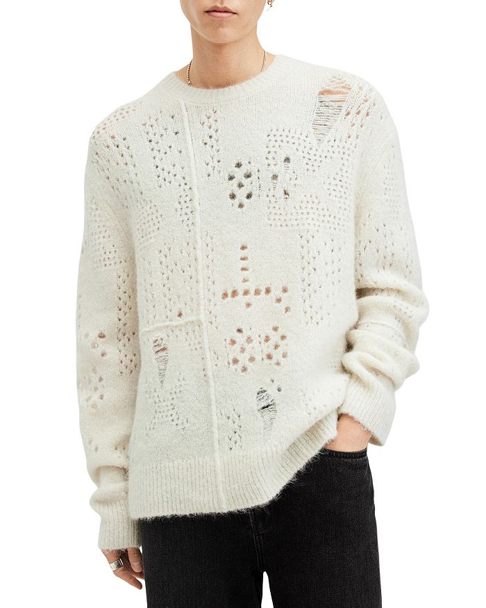 

Свитер Hadwin с круглым вырезом ALLSAINTS, белый