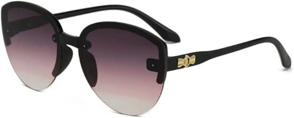 

Солнцезащитные очки в полуободковой оправе для женщин, ретро-очки для пляжа, солнцезащитные очки для активного отдыха на солнце Weloveushop, Yellow,purple