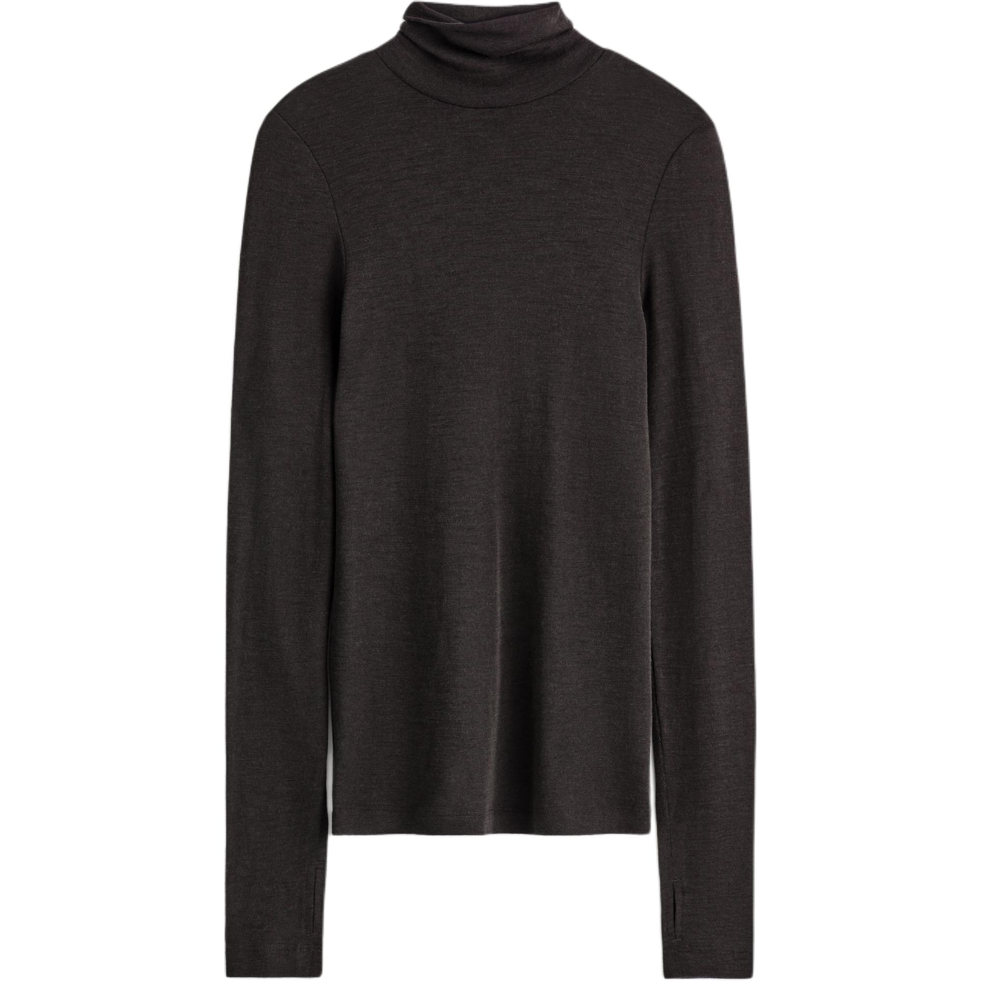 

COS Футболка женская темно-коричневая