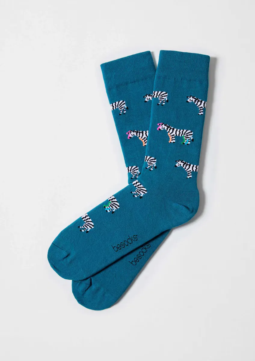 

Унисекс зеленые высокие носки из органического хлопка Besocks, зеленый