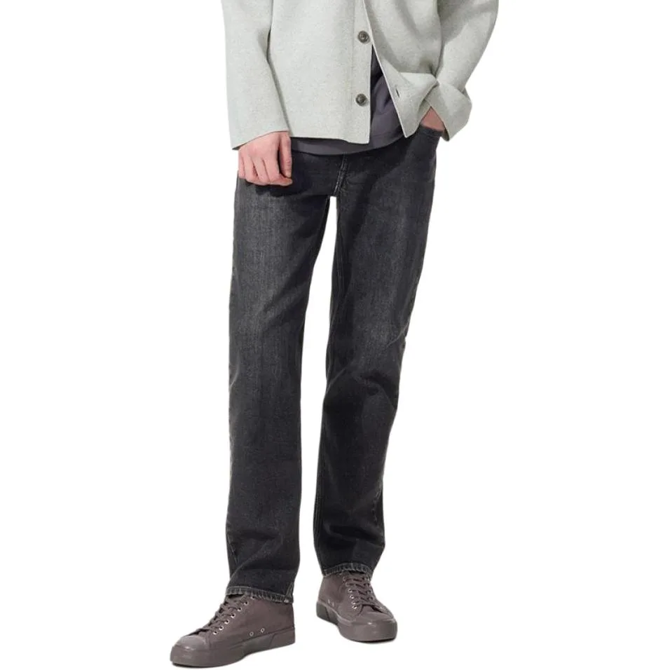 UNIQLO Джинсы мужские Asphalt Gray Moderate Straight Fit
