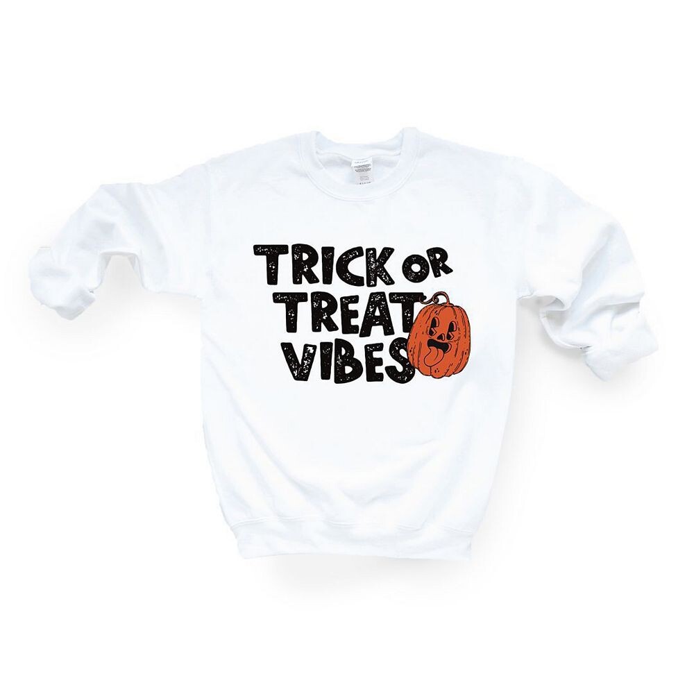 

Толстовка с тыквой Trick Or Treat Vibes Simply Sage Market, белый