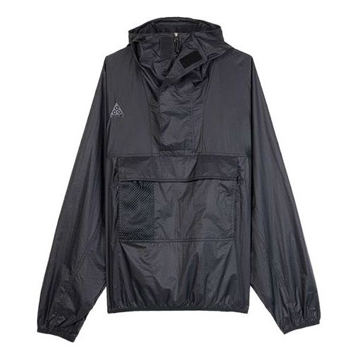 

Куртка acg half zipper functional hooded windproof storm jacket us edition black Nike, черный