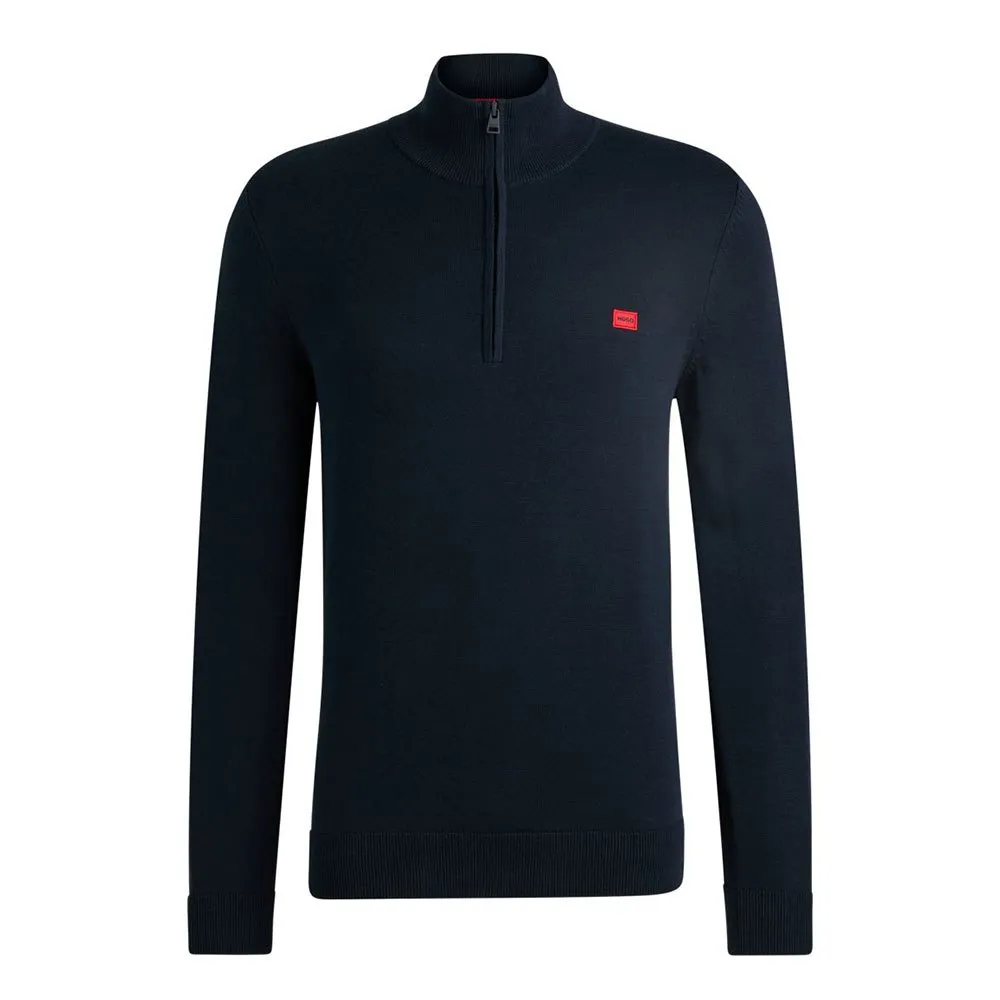 

Свитер HUGO San Quintus C Half Zip, синий
