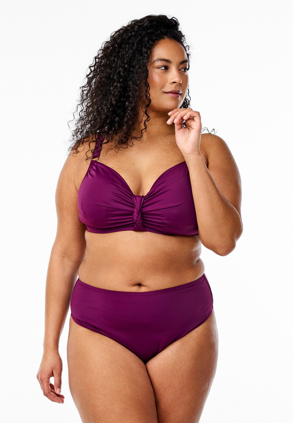 

Плавки бикини MIT NORMALER TAILLE Zizzi, темно-фиолетовый