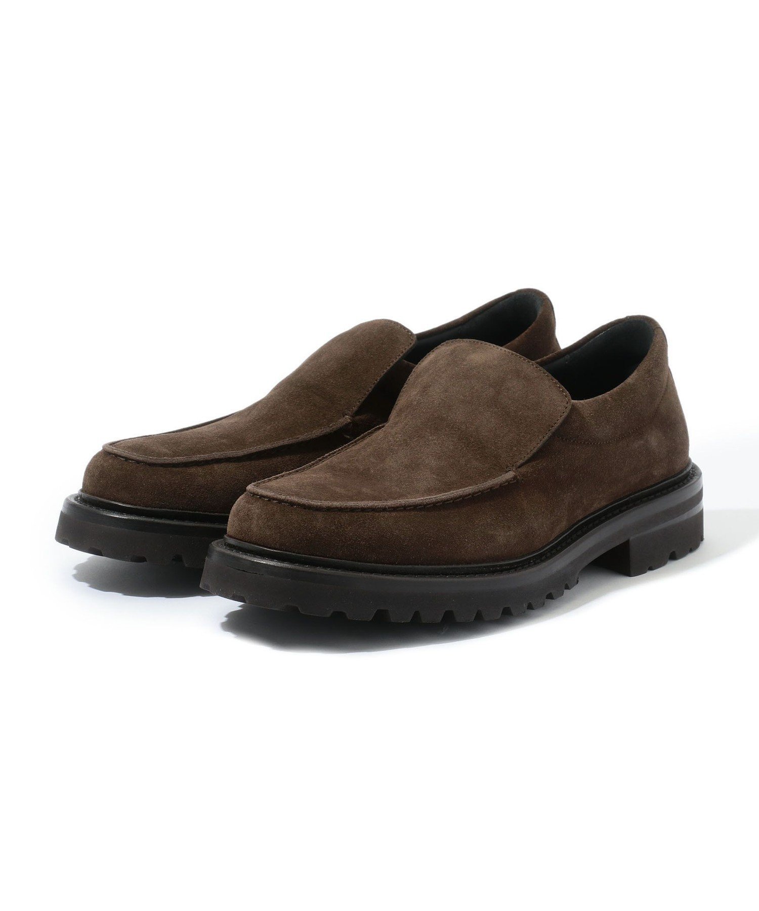 Замшевые лоферы SMOTP8482 James Perse, 48 Dark Brown