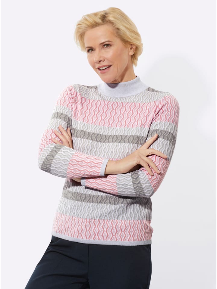 

Свитер с воротником-стойкой в гортензиево-светло-сером цвете WITT WEIDEN