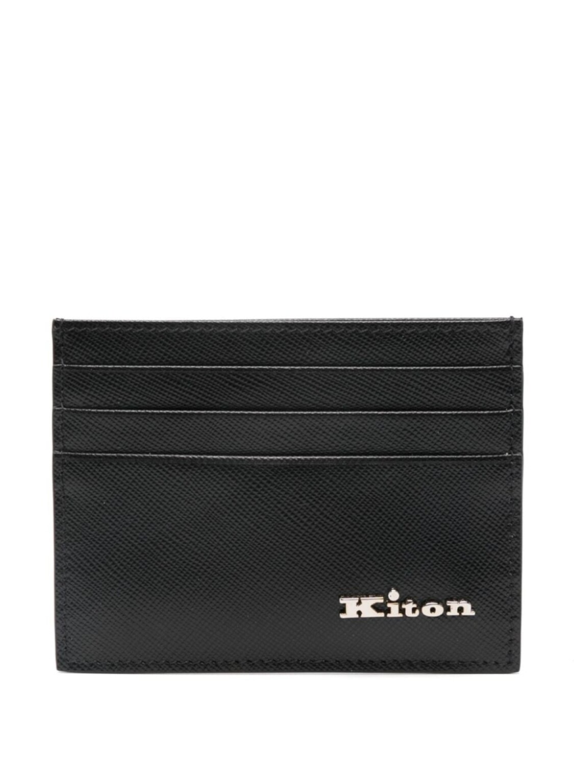 

Kiton держатель для карт с логотипом и надписью, черный