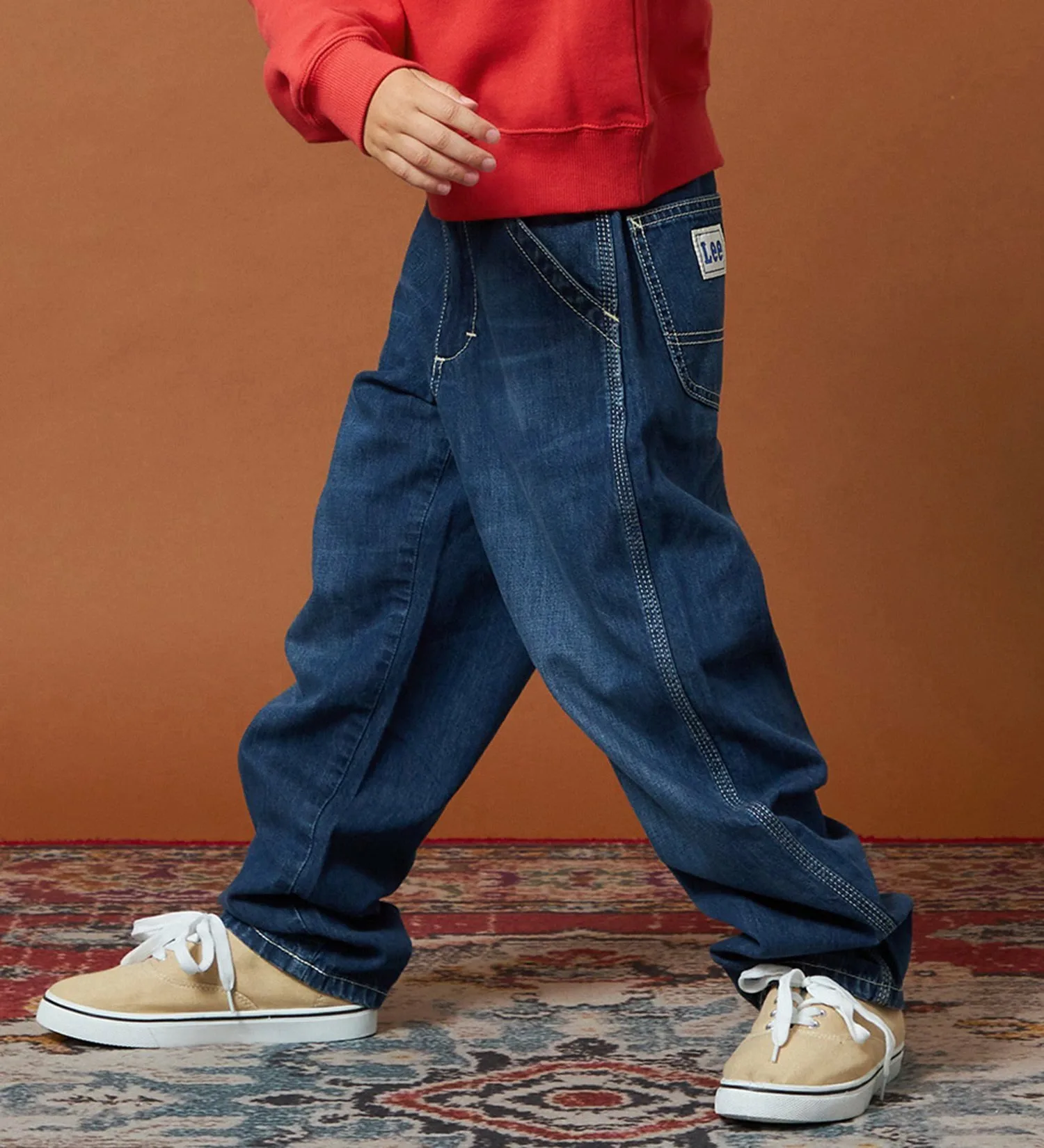 Детские брюки для рисования (размеры 110-160 см) Lee, Medium blue — фото 4