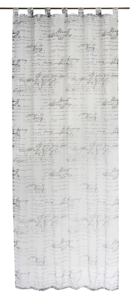 

Шарф-петля Elbersdrucke Loveletter 00 бело-черный 255x140 см, белый