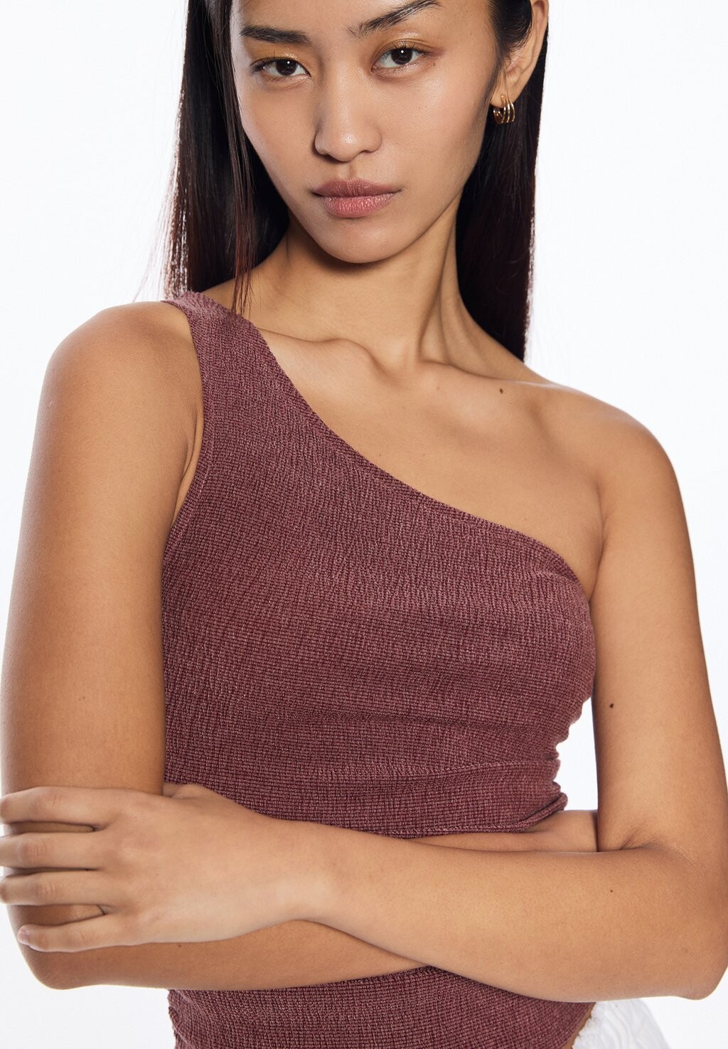 

Топ ASYMMETRIC PULL&BEAR, цвет Berry