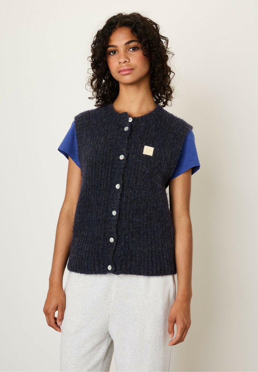 

Кардиган American Vintage Cardigan, Navy Mouline/Dark Blue