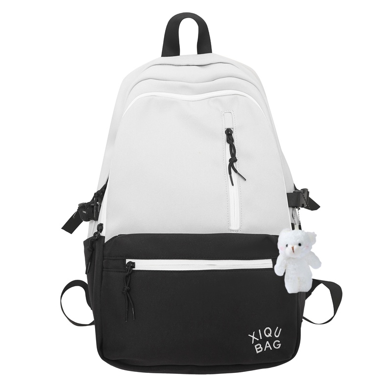 

Рюкзак нейлоновый унисекс черный/карамельный/зеленый/темно-синий/белый/желтый/серый BRABOSTON, Ретро зеленый без подвески