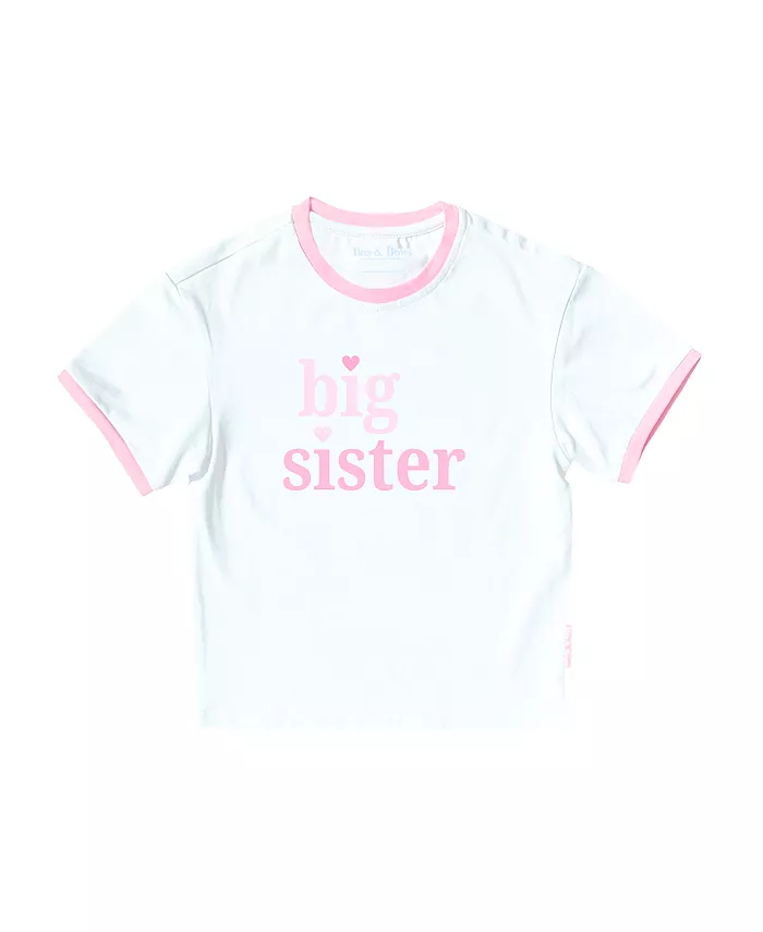 

Футболка с круглым вырезом для девочки Sister Bits & Bows, розовый