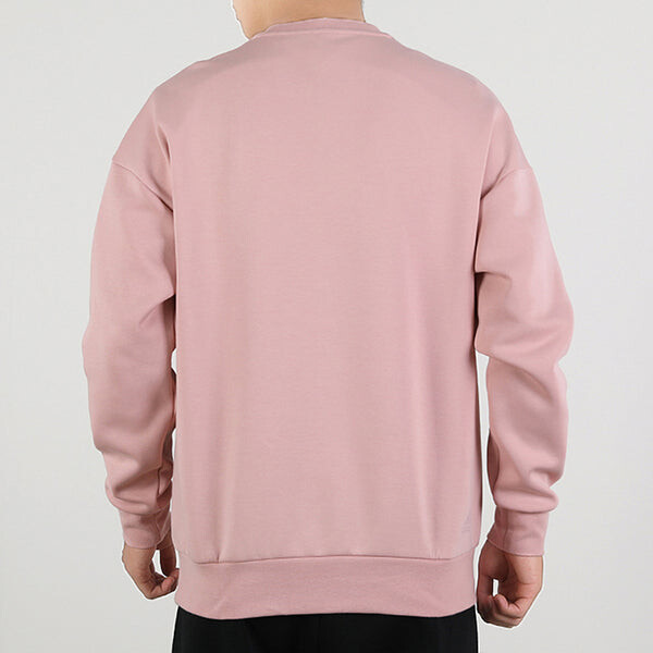 Толстовка adidas Sports Round Neck Long Sleeves Pullover Pink Red, красный — фото 3