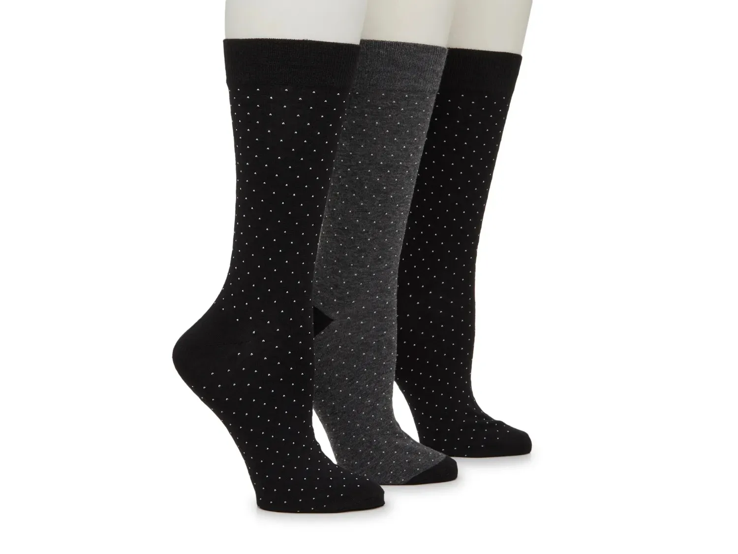 

Мужские носки Vince Camuto Pin Dot Crew - 3 шт. в упаковке, черные/серые