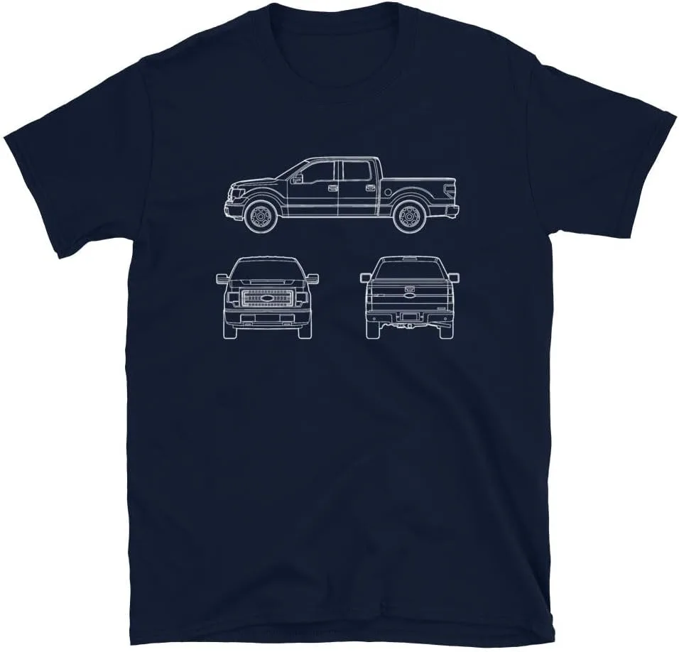 Generic Футболка F150 Pickup Truck Blueprint
