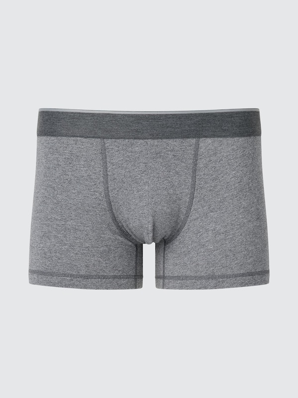 Хлопковые боксеры с низкой посадкой Uniqlo, 03 grey