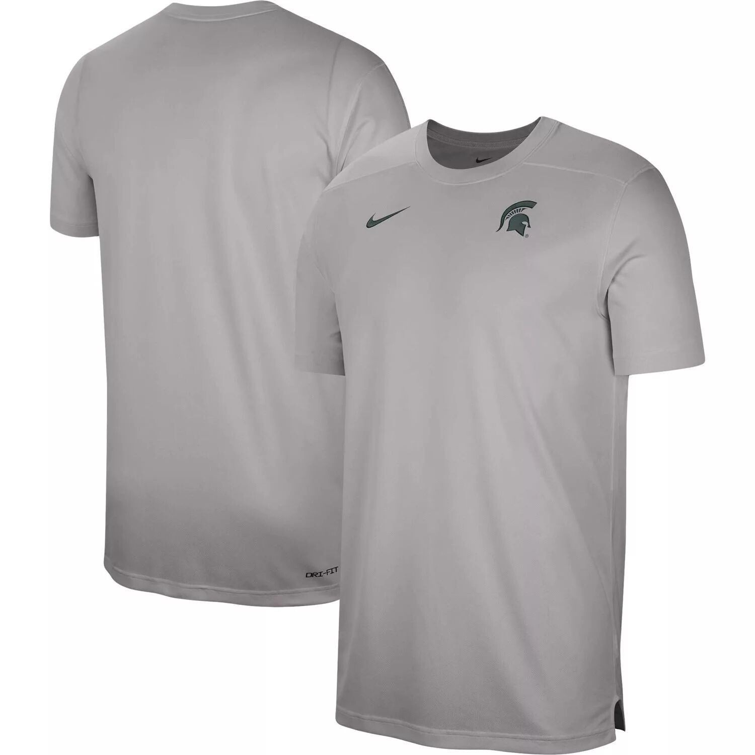 

Мужская футболка Heather Grey Michigan State Spartans Sideline Coach Performance Top Nike