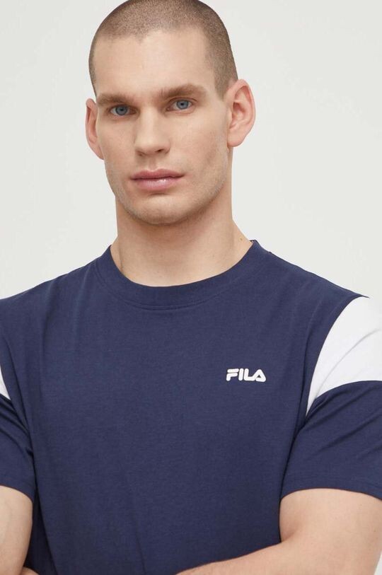 

Футболка Tsingoni из хлопка Fila, темно-синий