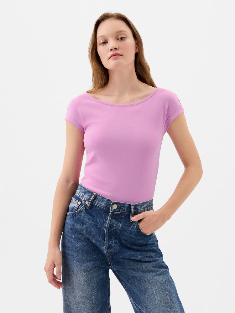 

Футболка с короткими рукавами Gap, розовый