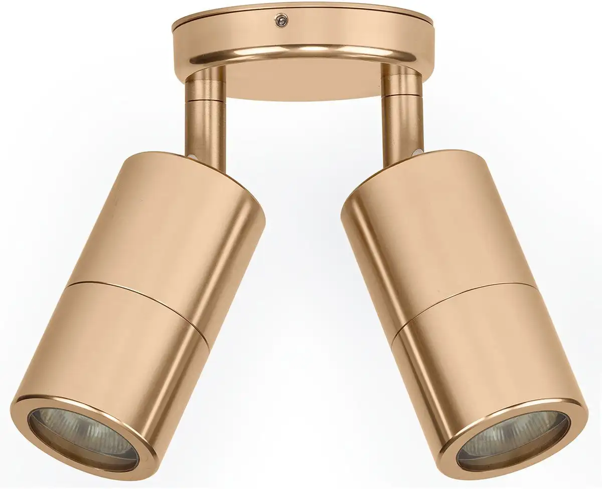 

Потолочный точечный светильник Havit Lighting "TIVAH", на лампочки 2 x GU10, макс. 35 Вт, доставка без лампочек Ø 6 см, Высота: 17,5 см, цвет goldfarben
