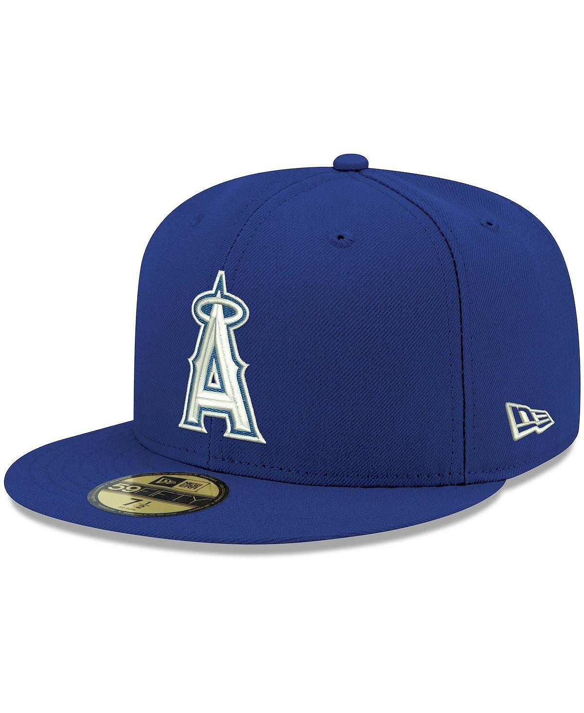 

Мужская белая приталенная шляпа с логотипом Royal Los Angeles Angels 59FIFTY New Era