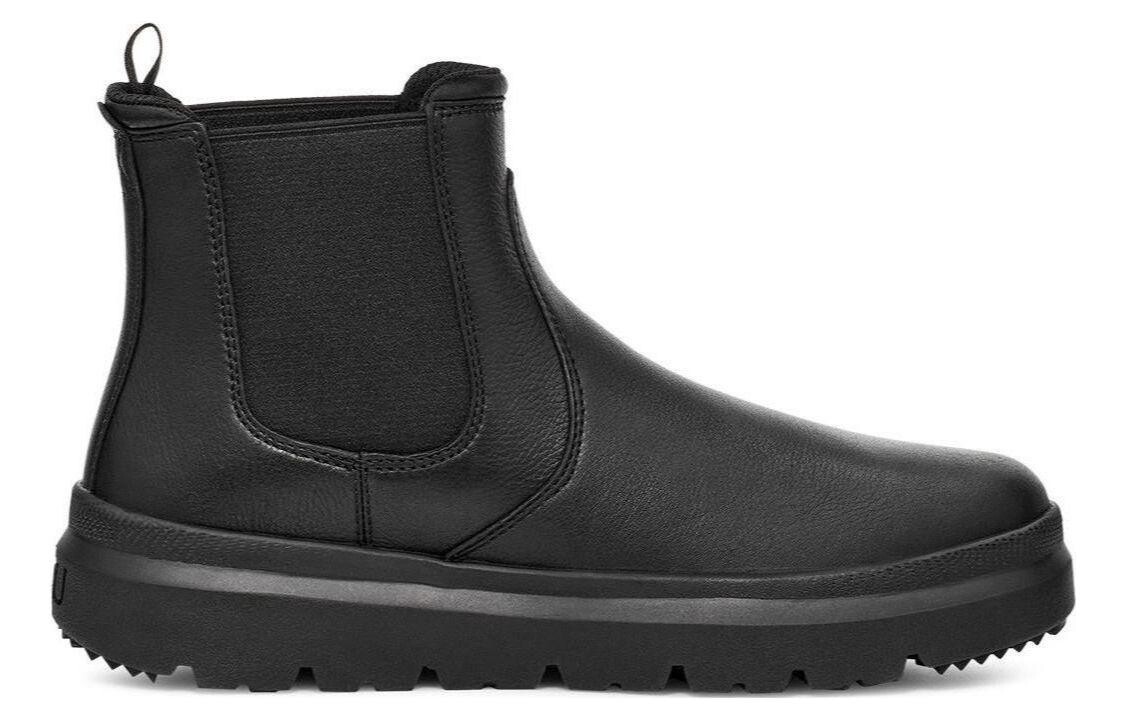 Ботинки мужские UGG челси на плоской подошве, черный — фото 2