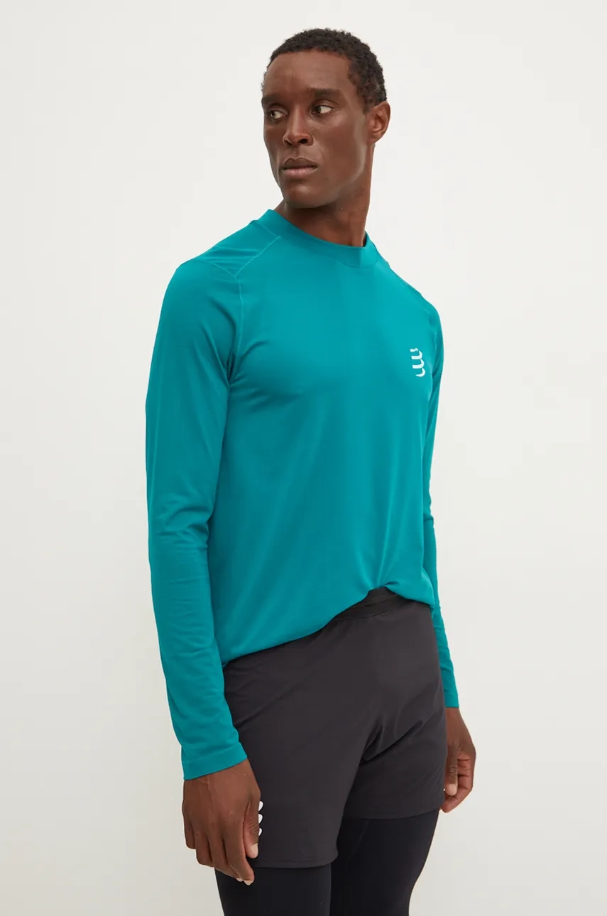 

Лонгслив Performance Compressport, бирюзовый