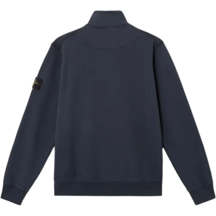 Толстовка на молнии STONE ISLAND, морской синий — фото 3
