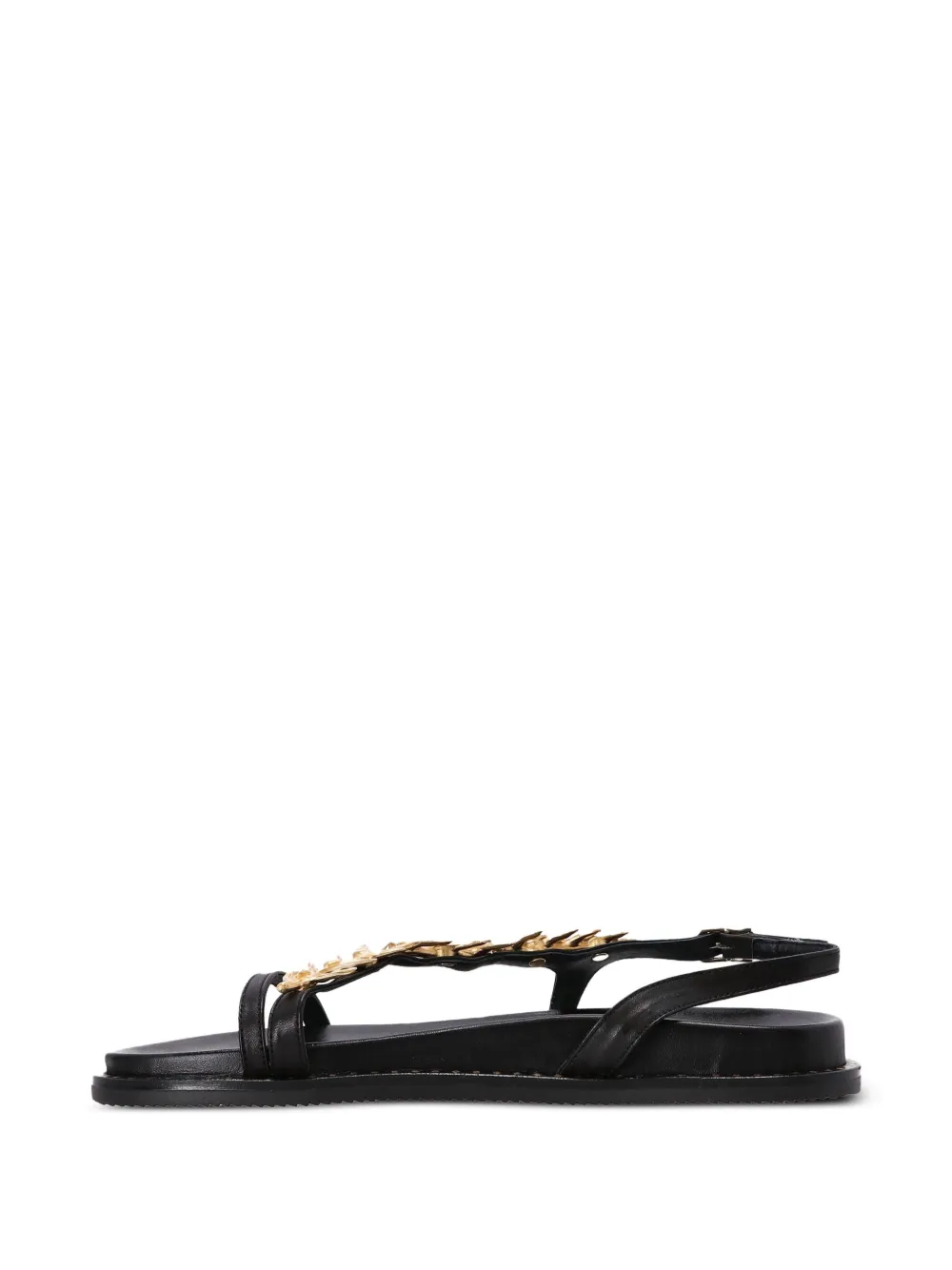 Сандалии с декорированной пряжкой Kotris Sandals, черный — фото 3