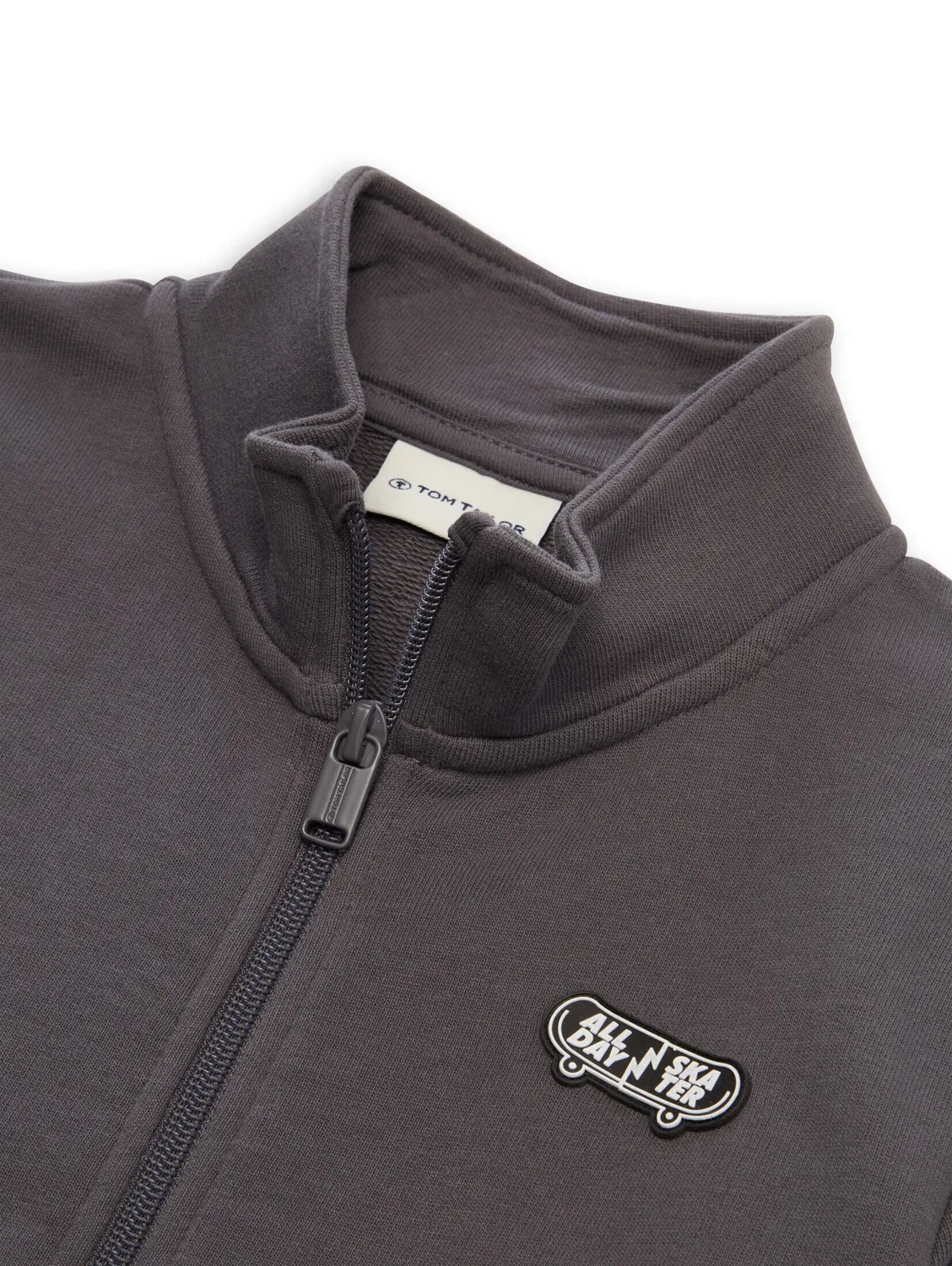 Толстовка на молнии Tom Tailor, Dark Grey — фото 3
