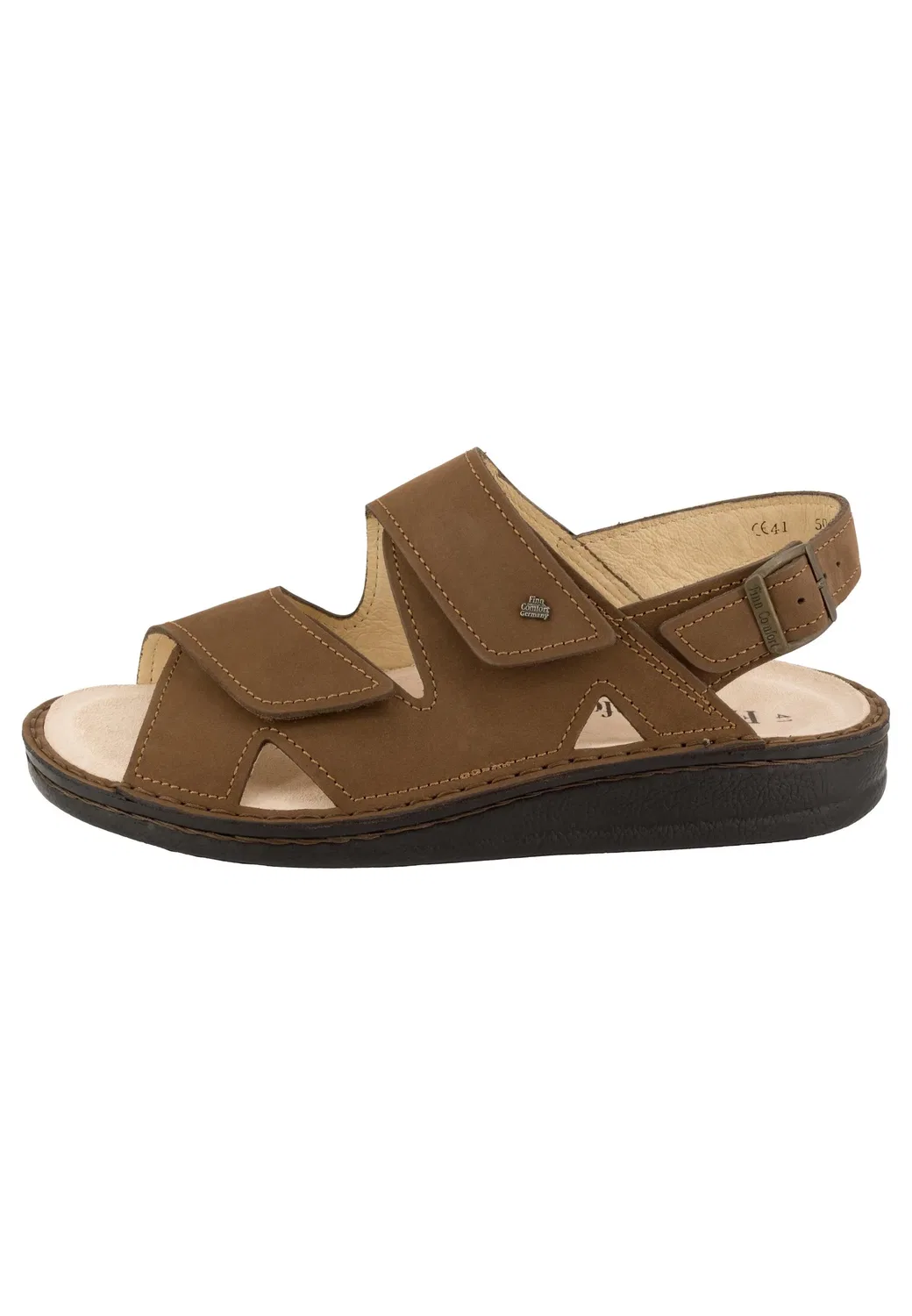 Сандалии кожаные Finn Comfort, коричневый