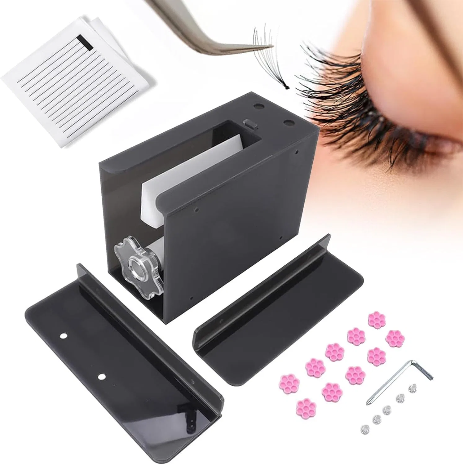Инструмент для создания вееров ресниц Eyelash Flower Ring Machine, черный, Annuodi