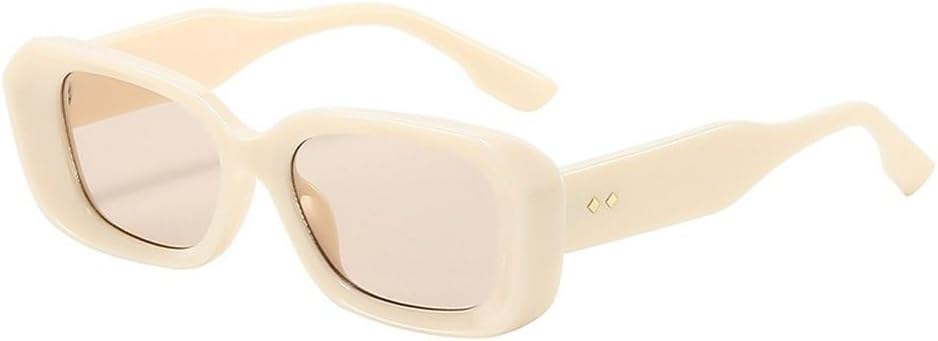 

Ретро квадратные солнцезащитные очки для мужчин, модные градиентные очки с защитой от УФ-излучения UV400, модные женские солнцезащитные очки с заклепками, зеленые и розовые солнцезащитные очки SKFGNX, Beige Champagne