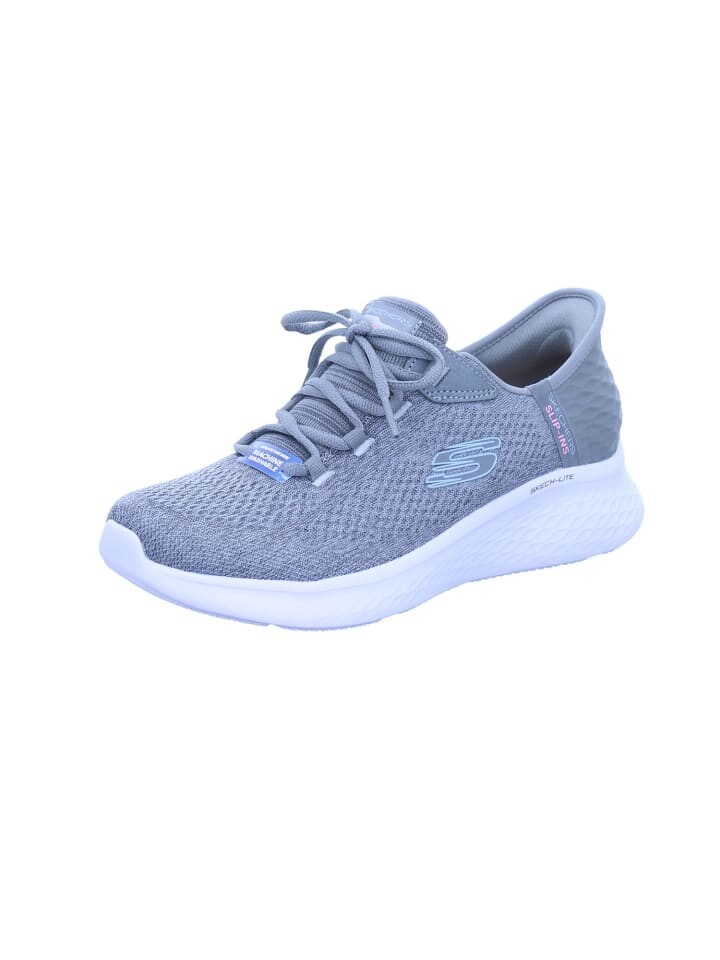 

Кроссовки на шнуровке Skechers, цвет gray/mint