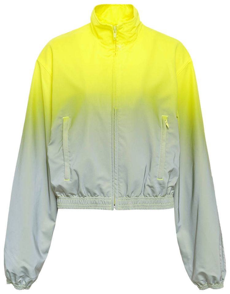 

Спортивная куртка Alexander Wang Reflective Shrunken Track Jacket, серебряный