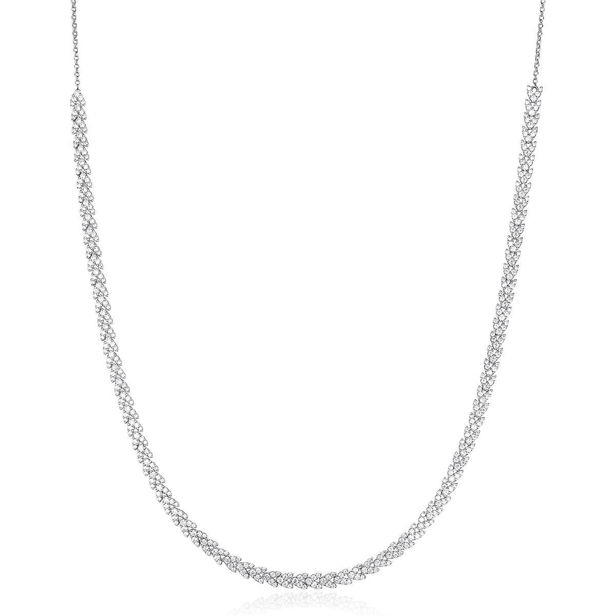 

Apm Monaco Кристалл 925 стерлинг серебро колье унисекс серебро белый