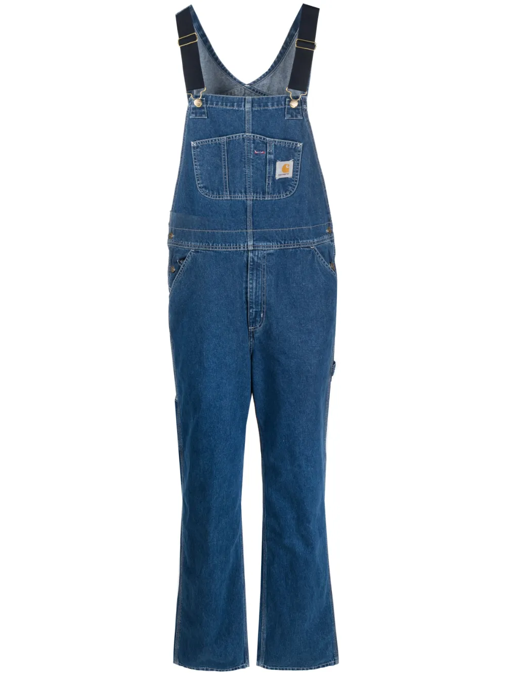 

Прямой комбинезон с нашивкой-логотипом CARHARTT WIP, синий